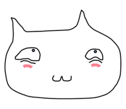 Mumu The White Cat sticker #1234306