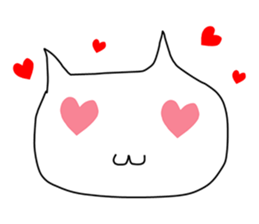 Mumu The White Cat sticker #1234307