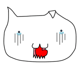 Mumu The White Cat sticker #1234308