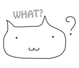 Mumu The White Cat sticker #1234313