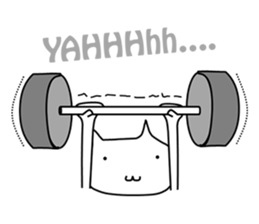 Mumu The White Cat sticker #1234314