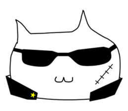 Mumu The White Cat sticker #1234316