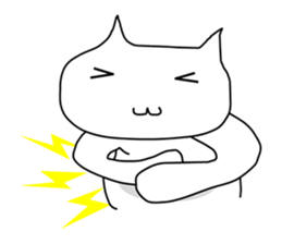 Mumu The White Cat sticker #1234319