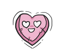 AsB - Kokoro P (Heart Pillow chan) sticker #1234405