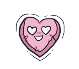 AsB - Kokoro P (Heart Pillow chan) sticker #1234405