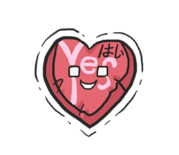 AsB - Kokoro P (Heart Pillow chan) sticker #1234406