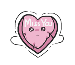 AsB - Kokoro P (Heart Pillow chan) sticker #1234425