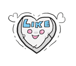 AsB - Kokoro P (Heart Pillow chan) sticker #1234428