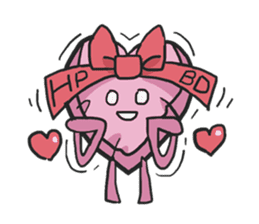 AsB - Kokoro P (Heart Pillow chan) sticker #1234441