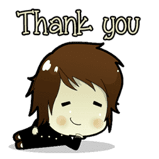 Akito, funny charming cool school boy sticker #1234539