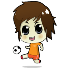 Akito, funny charming cool school boy sticker #1234542