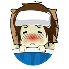 Akito, funny charming cool school boy sticker #1234553