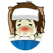 Akito, funny charming cool school boy sticker #1234553