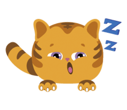 Kitkit, the cute pillow kitten sticker #1234566