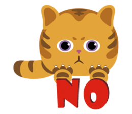 Kitkit, the cute pillow kitten sticker #1234578