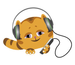 Kitkit, the cute pillow kitten sticker #1234590