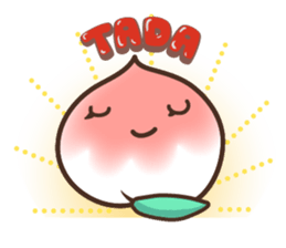 Peri, the sweet cute little peach fruit sticker #1234725