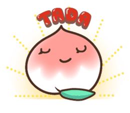 Peri, the sweet cute little peach fruit sticker #1234725