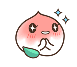 Peri, the sweet cute little peach fruit sticker #1234726
