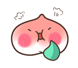 Peri, the sweet cute little peach fruit sticker #1234728