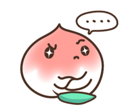 Peri, the sweet cute little peach fruit sticker #1234729