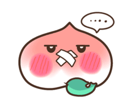 Peri, the sweet cute little peach fruit sticker #1234730