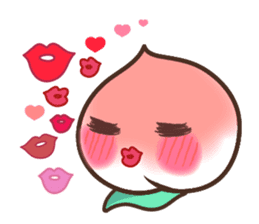 Peri, the sweet cute little peach fruit sticker #1234731