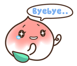 Peri, the sweet cute little peach fruit sticker #1234738