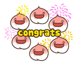 Peri, the sweet cute little peach fruit sticker #1234743