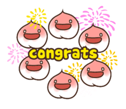 Peri, the sweet cute little peach fruit sticker #1234743