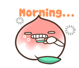 Peri, the sweet cute little peach fruit sticker #1234744