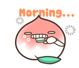 Peri, the sweet cute little peach fruit sticker #1234744
