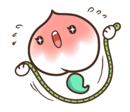 Peri, the sweet cute little peach fruit sticker #1234747