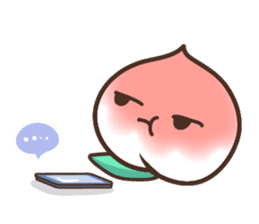 Download Peri, the sweet cute little peach fruit by WEsticker