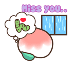 Peri, the sweet cute little peach fruit sticker #1234751