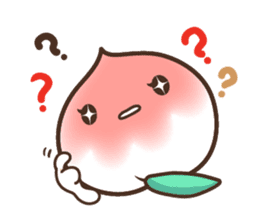 Peri, the sweet cute little peach fruit sticker #1234752