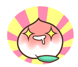 Peri, the sweet cute little peach fruit sticker #1234753