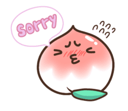 Peri, the sweet cute little peach fruit sticker #1234754