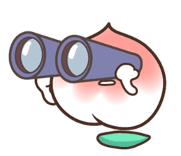 Peri, the sweet cute little peach fruit sticker #1234756