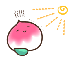 Peri, the sweet cute little peach fruit sticker #1234758