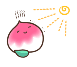 Peri, the sweet cute little peach fruit sticker #1234758