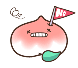 Peri, the sweet cute little peach fruit sticker #1234760