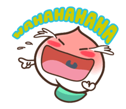 Peri, the sweet cute little peach fruit sticker #1234761