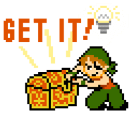 8-bit QUEST sticker #1235038