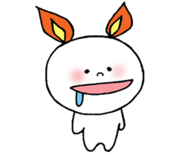 Ear fire rabbit sticker #1235285