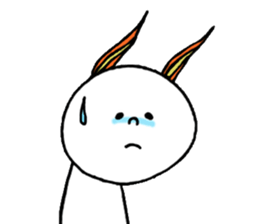 Ear fire rabbit sticker #1235288