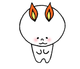 Ear fire rabbit sticker #1235298