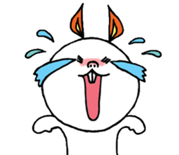 Ear fire rabbit sticker #1235300