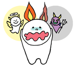 Ear fire rabbit sticker #1235309