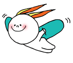 Ear fire rabbit sticker #1235312